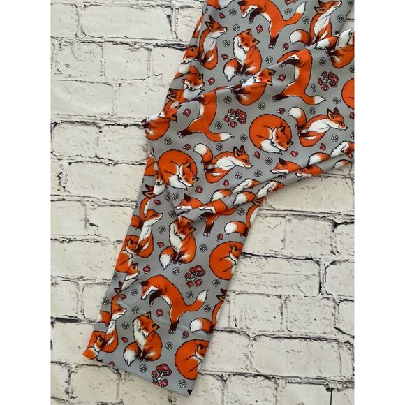 BlackMilk Overalls Fox and Mushroom Gray‎ Orange Rare Sz Small Vintage Australia - Picture 7 of 16